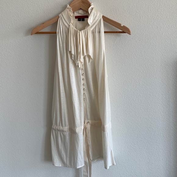 Theory Sleeveless Fringe Top - Picture 2 of 7